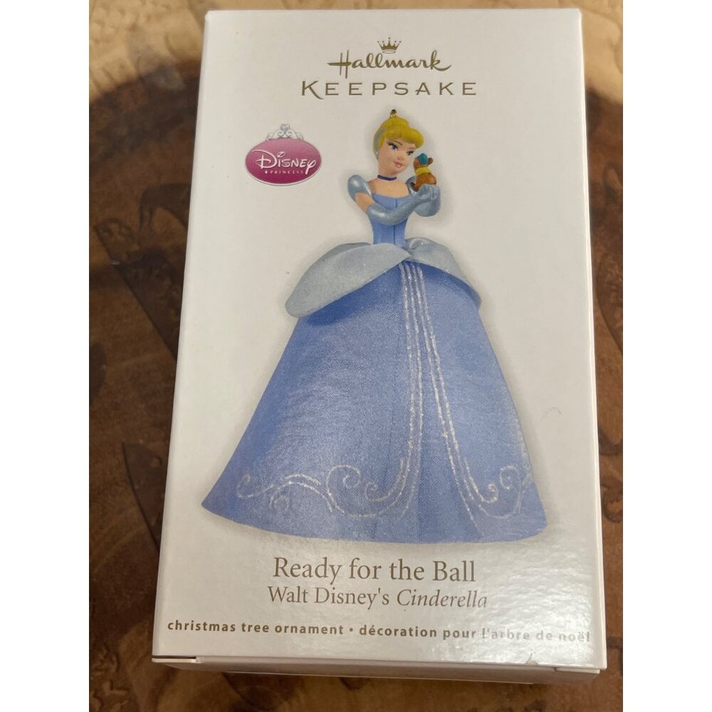 Hallmark Ornament 2012 Keepsake Ready For The Ball Disneys Cinderella Fabric Chr